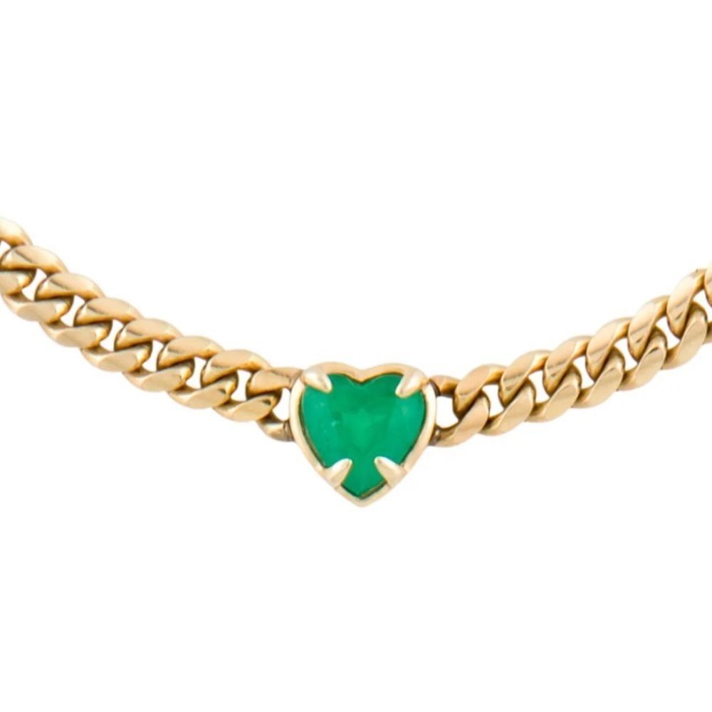 Logan Hollowell • Colombian Emerald Heart Necklace